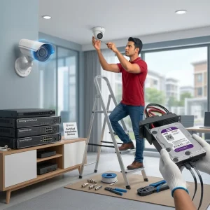 CCTV Camera, DVR/NVR & Hard Disk Installation Service